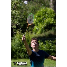 Talbot Torro Badminton Set 4-Attacker PLUS (4x Schläger, 3x Bälle, 1x Netz)